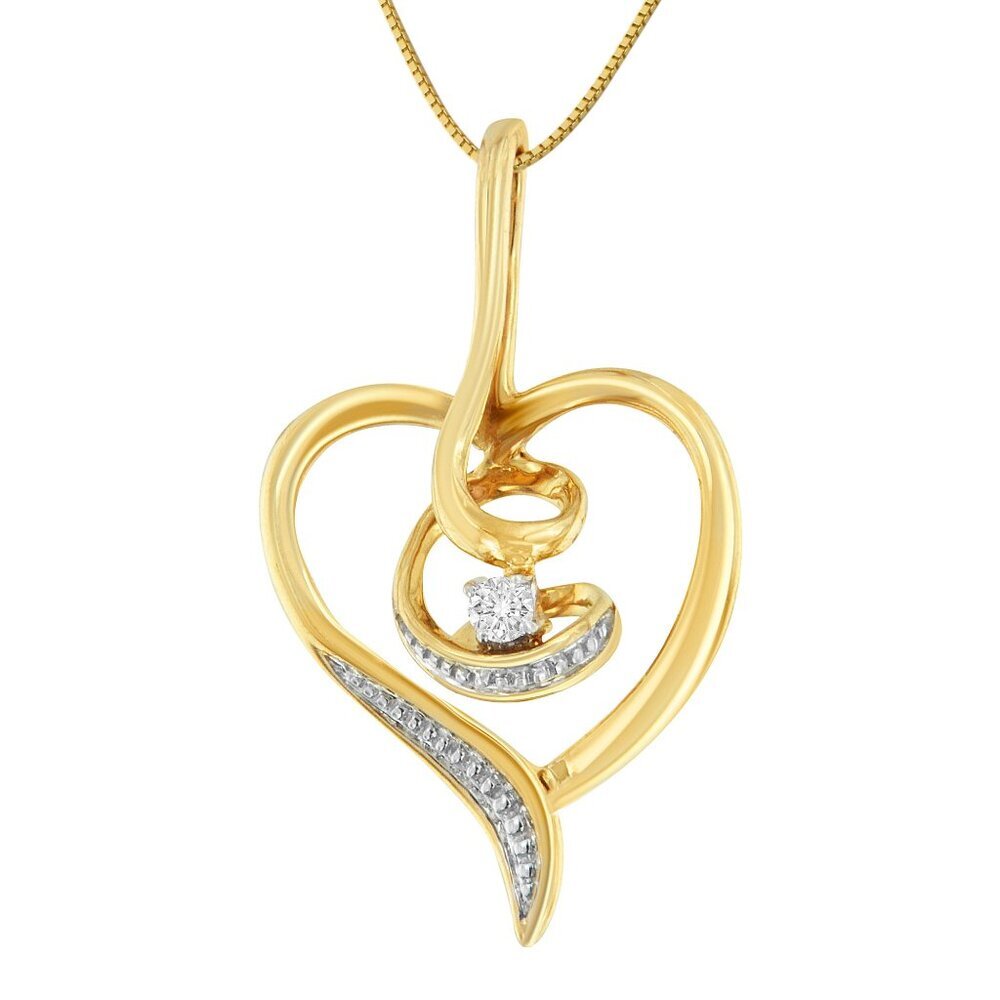 Haus Of Brilliance Espira 10k Yellow Gold .03 Cttw Diamond-Accented Round-Cut